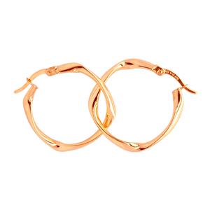 <p>9 Carat Rose Gold and Sterling Silver Earrings</p>